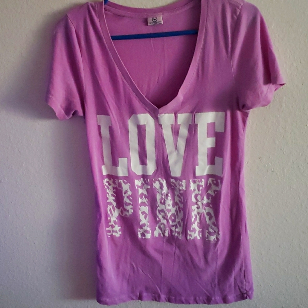 3/$25 Victoria Secret Pink T-Shirt, Purple, M
